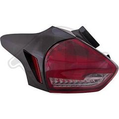 FORD FOCUS LED TAIL LIGHTS RED-SMOKE / ΠΙΣΩ ΦΑΝΑΡΙΑ ΚΟΚΚΙΝΑ-ΦΥΜΕ