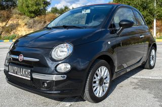 Fiat 500 CABRIO - BLACK - ΑΡΙΣΤΟ - ΜΕ ΑΠΟΣΥΡΣΗ 